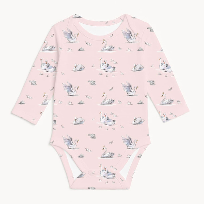 Боди с длинным рукавом  для малышей BLS001 Swan