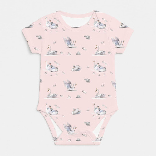 Боді з коротким рукавом для немовлят BSHL001 Swan