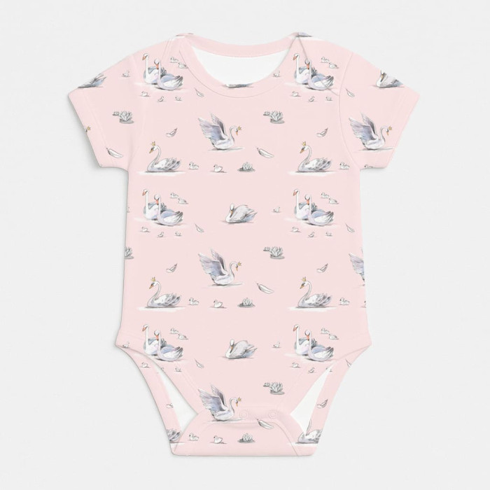 Боді з коротким рукавом для немовлят BSHL001 Swan