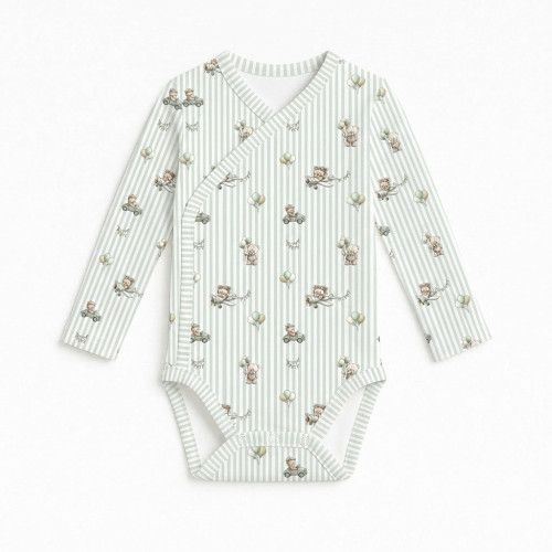Боді Kimono з довгим рукавом для немовлят BLS004 OLIVER