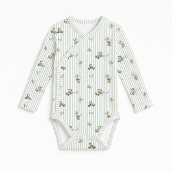Боді Kimono з довгим рукавом для немовлят BLS004 OLIVER