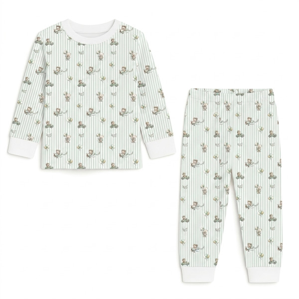 Дитяча піжама з довгим рукавом з 100% pima котона PJ001 OLIVER