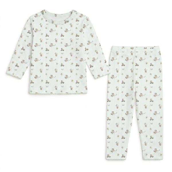 Дитяча піжама з довгим рукавом з 100% pima котона PJ025 OLIVER