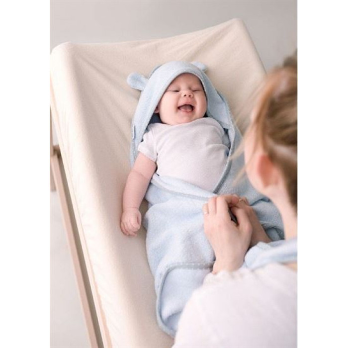Рушник для немовлят LULLALOVE Baby Blue бамбуковий 85х85 см
