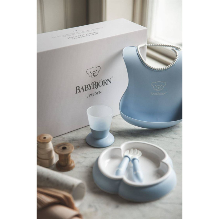 Набір дитячого посуду BabyBjorn Powder Blue, 5 ел.