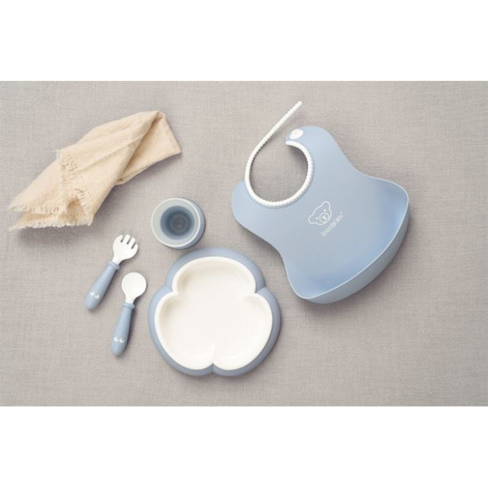 Набір дитячого посуду BabyBjorn Powder Blue, 5 ел.
