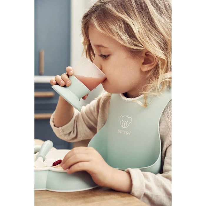 Набір дитячого посуду BabyBjorn Powder Green, 5 ел.
