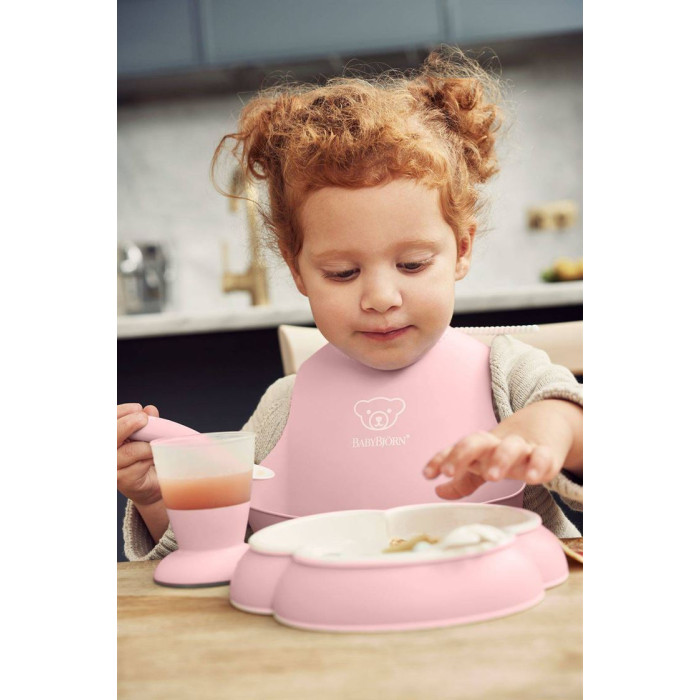 Набір дитячого посуду BabyBjorn Powder Pink, 5 ел.