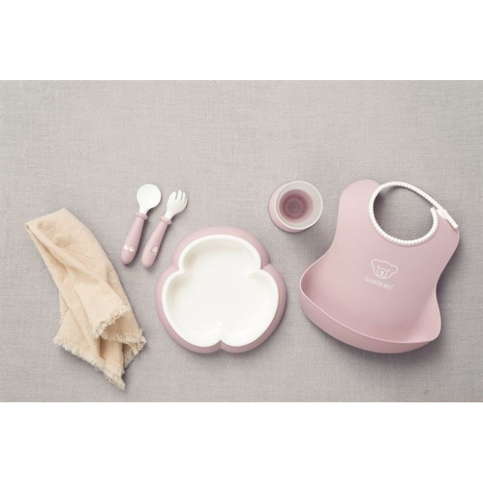 Набір дитячого посуду BabyBjorn Powder Pink, 5 ел.
