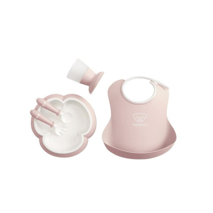 Набір дитячого посуду BabyBjorn Powder Pink, 5 ел.