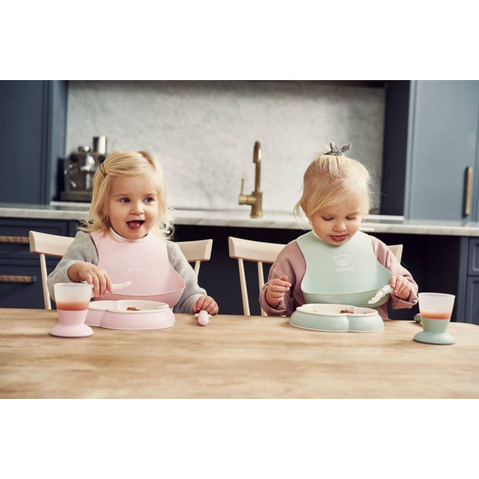 Набір дитячого посуду BabyBjorn Powder Green, 5 ел.