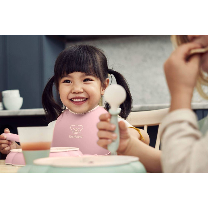 Набір дитячого посуду BabyBjorn Powder Pink, 5 ел.