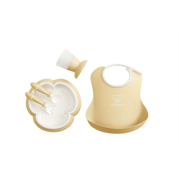 Набір дитячого посуду BabyBjorn Powder Yellow, 5 ел.