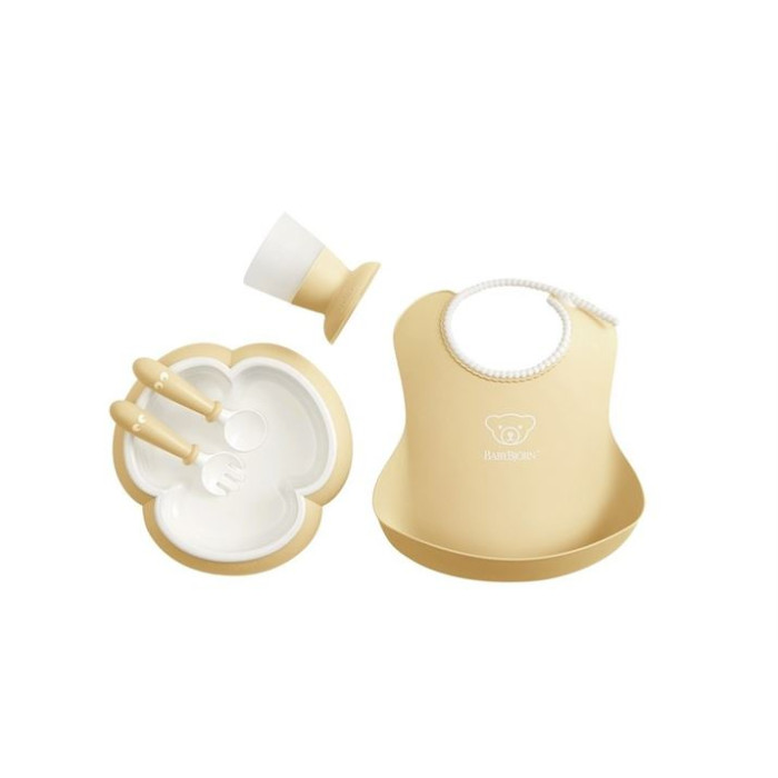 Набір дитячого посуду BabyBjorn Powder Yellow, 5 ел.
