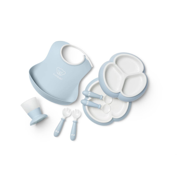 Набір дитячого посуду BabyBjorn Powder Blue, 8 ел.