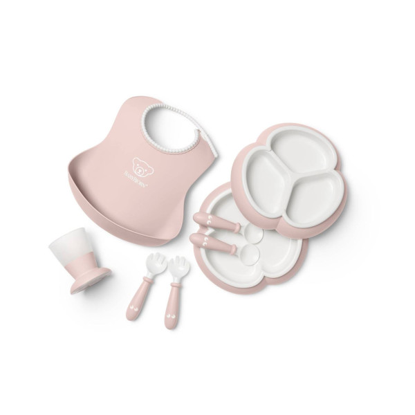 Набір дитячого посуду BabyBjorn Powder Pink, 8 ел.