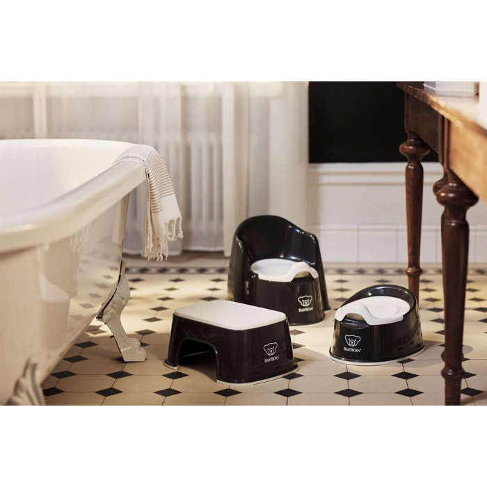 Дитяча підніжка - підставка BabyBjorn Step Stool Powder Black/White