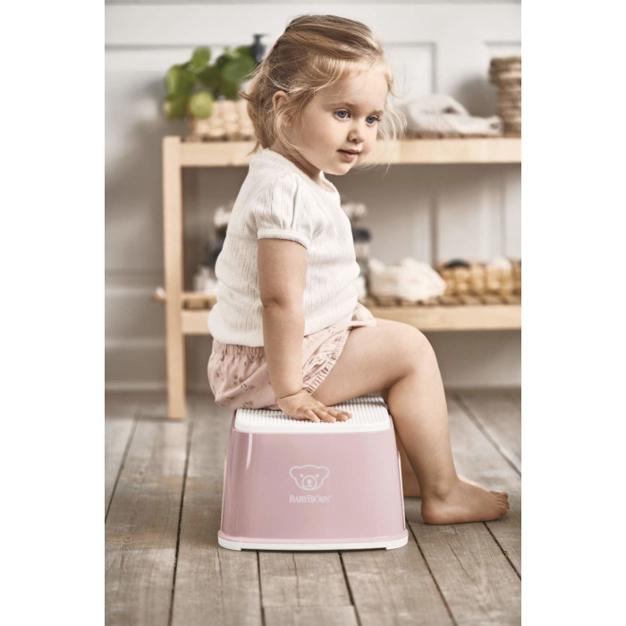 Дитяча підніжка - підставка BabyBjorn Step Stool Powder Pink/White