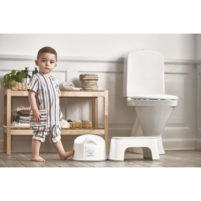Дитяча підніжка - підставка BabyBjorn Step Stool White/Grey