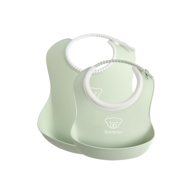 Набір слинявчиків BabyBjorn Powder Green 2 шт.