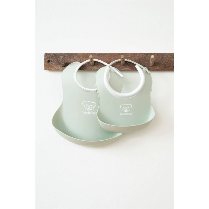 Набір слинявчиків BabyBjorn Powder Green 2 шт.