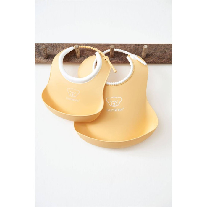 Набір слинявчиків BabyBjorn Powder Yellow 2 шт.