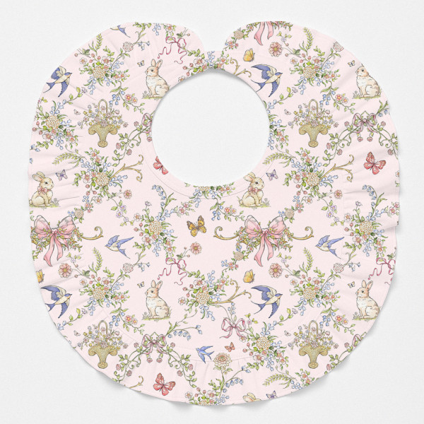 Слинявчик з обробкою рюшкой BIB006 PETAL