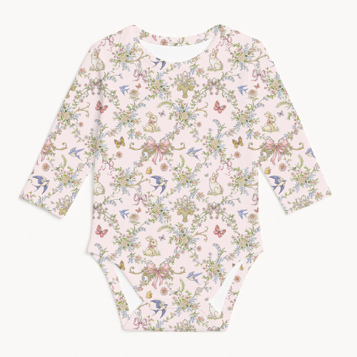 Боди с длинным рукавом  для малышей BLS001  PETAL