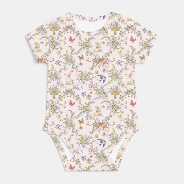Боді з коротким рукавом для немовлят BSHL001  PETAL