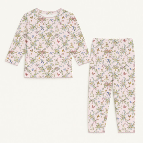 Дитяча піжама з довгим рукавом з 100% pima котона PJ025 PETAL