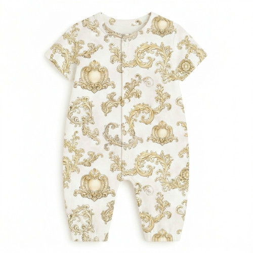 Довгий пісочник із рукавами з бавовни Supima R017 ROYAL BLUSH BEIGE