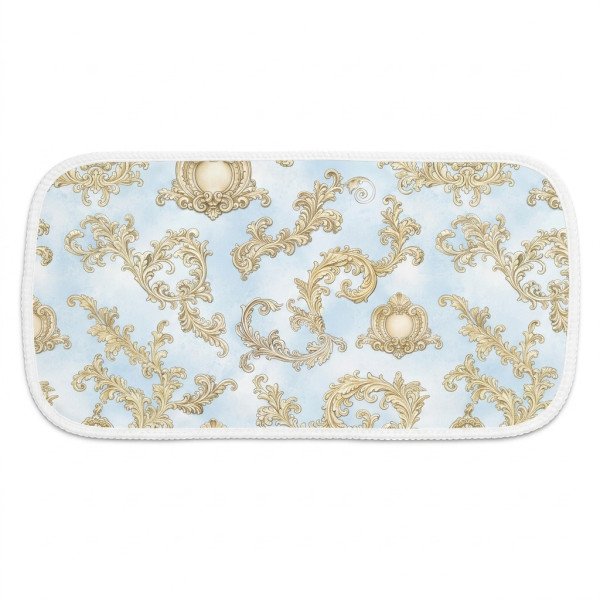 Мусліновий слюнявчик BB009 – органічна бавовна Supima ROYAL BLUSH BLUE