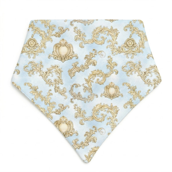 Слинявчик-бандана трикутної форми для немовлят Bib001 ROYAL BLUSH BLUE