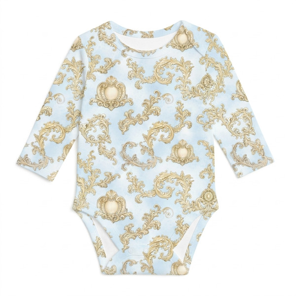Боді з довгим рукавом  для немовлят BLS001  ROYAL BLUSH BLUE