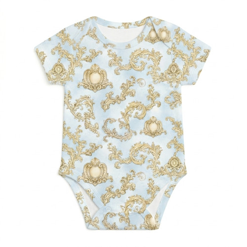 Боді з коротким рукавом для немовлят BSHL001  ROYAL BLUSH BLUE