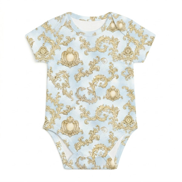 Боді з коротким рукавом для немовлят BSHL001  ROYAL BLUSH BLUE
