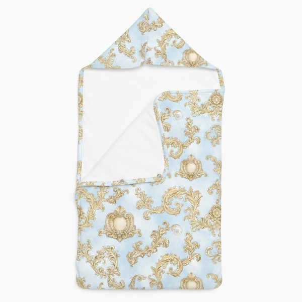Затишний Конверт (кокон) Babynest C002 ROYAL BLUSH BLUE