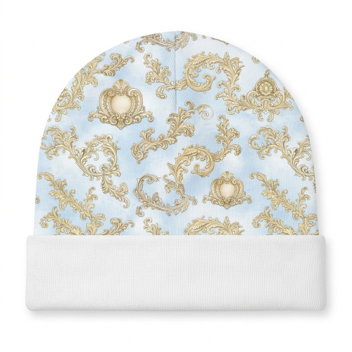 Дитяча шапочка з відворотом H004  ROYAL BLUSH BLUE