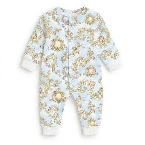 Ромпер з довгим рукавом K060 ROYAL BLUSH BLUE
