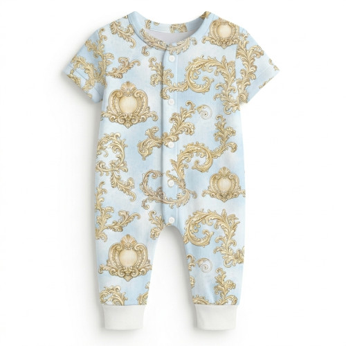 Ромпер з коротким рукавом K061 ROYAL BLUSH BLUE