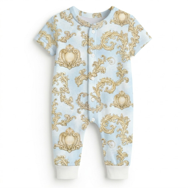 Ромпер з коротким рукавом K061 ROYAL BLUSH BLUE