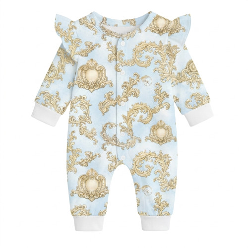 Ромпер с длинным рукавом и крылышками K070 ROYAL BLUSH BLUE
