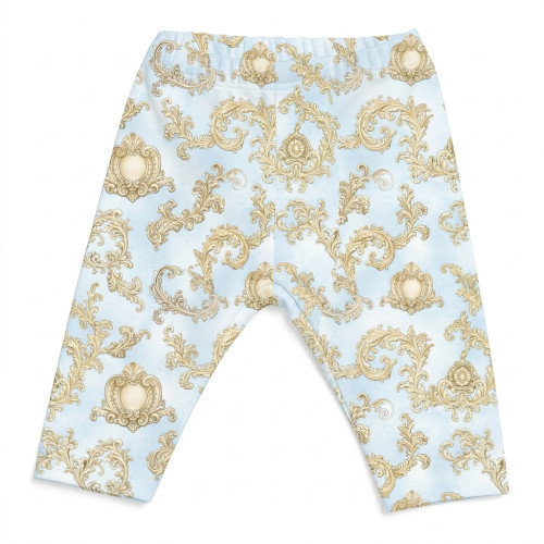Легінси з органічної бавовни для дівчаток L003 ROYAL BLUSH BLUE