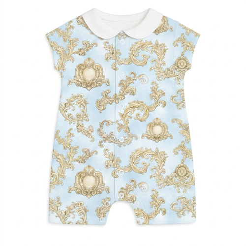 Пісочник із бавовни з комірцем Supima R003CL ROYAL BLUSH BLUE