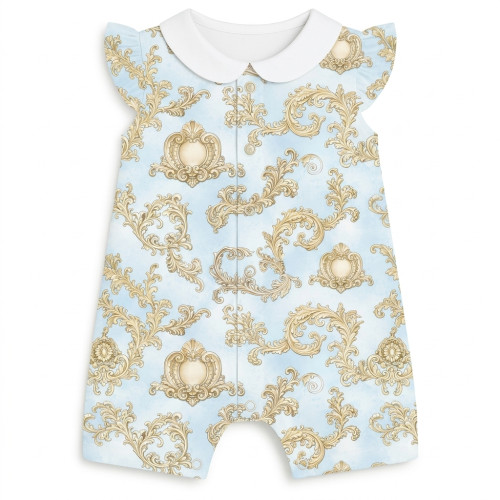 Пісочник із бавовни Supima з крильцями i з комірцем R007CL ROYAL BLUSH BLUE