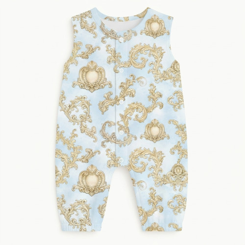 Довгий пісочник із рукавами з бавовни Supima R009 ROYAL BLUSH BLUE