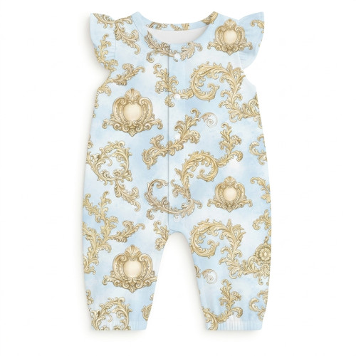 Довгий пісочник із крильцями з бавовни Supima R011 ROYAL BLUSH BLUE