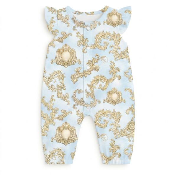 Довгий пісочник із крильцями з бавовни Supima R011 ROYAL BLUSH BLUE