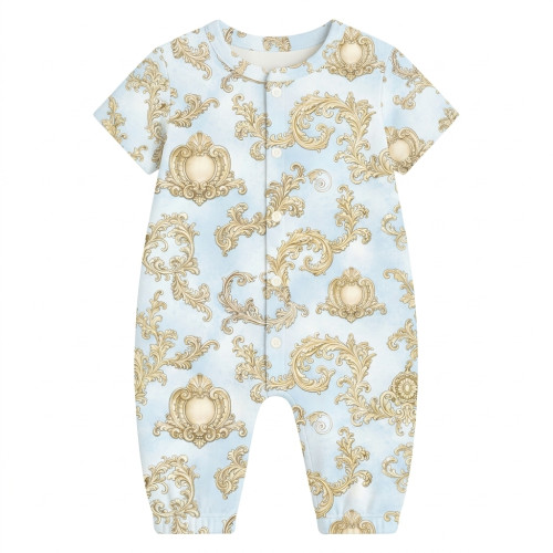 Довгий пісочник із рукавами з бавовни Supima R017 ROYAL BLUSH BLUE