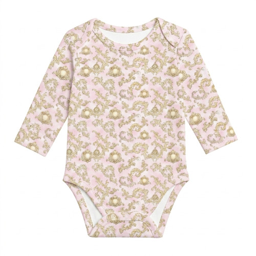 Боді з довгим рукавом  для немовлят BLS001  ROYAL BLUSH PINK